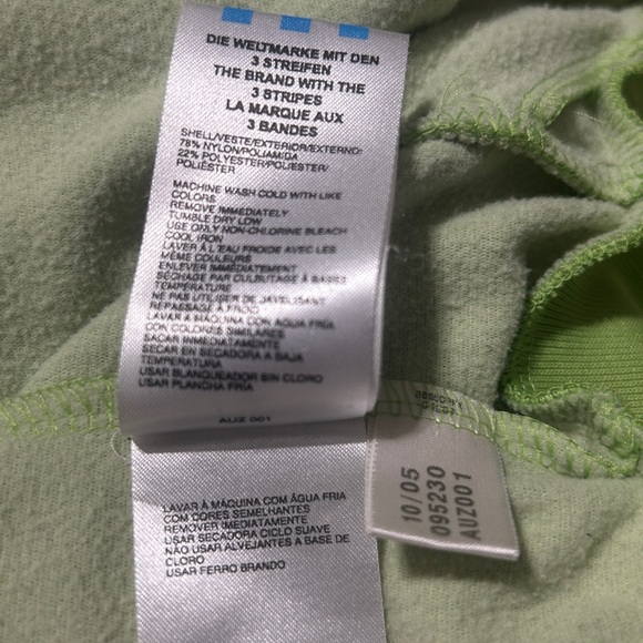 Lime Green Adidas Track Jacket-XL - Picture 6 of 11